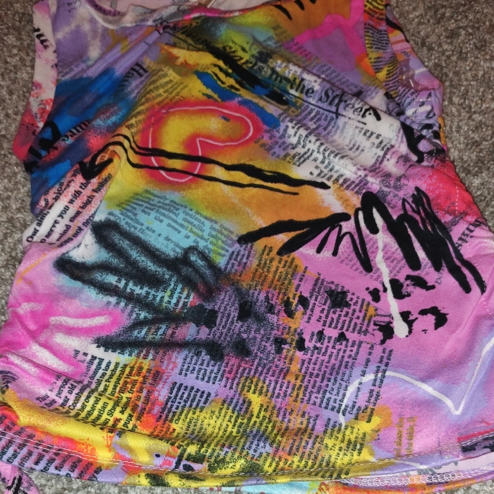 NYC Colorful Graphic Women's Tank Top (#B1032) - Picture 3 of 4